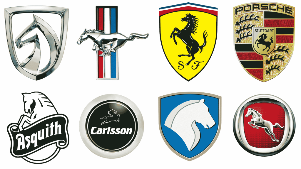 Car logos with horses