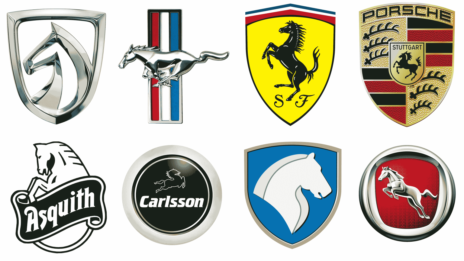 Car Logo With Horse Symbols On Them And Sign New Logo Meaning And 