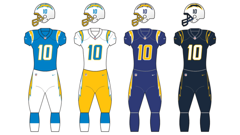 San Diego Chargers Uniform