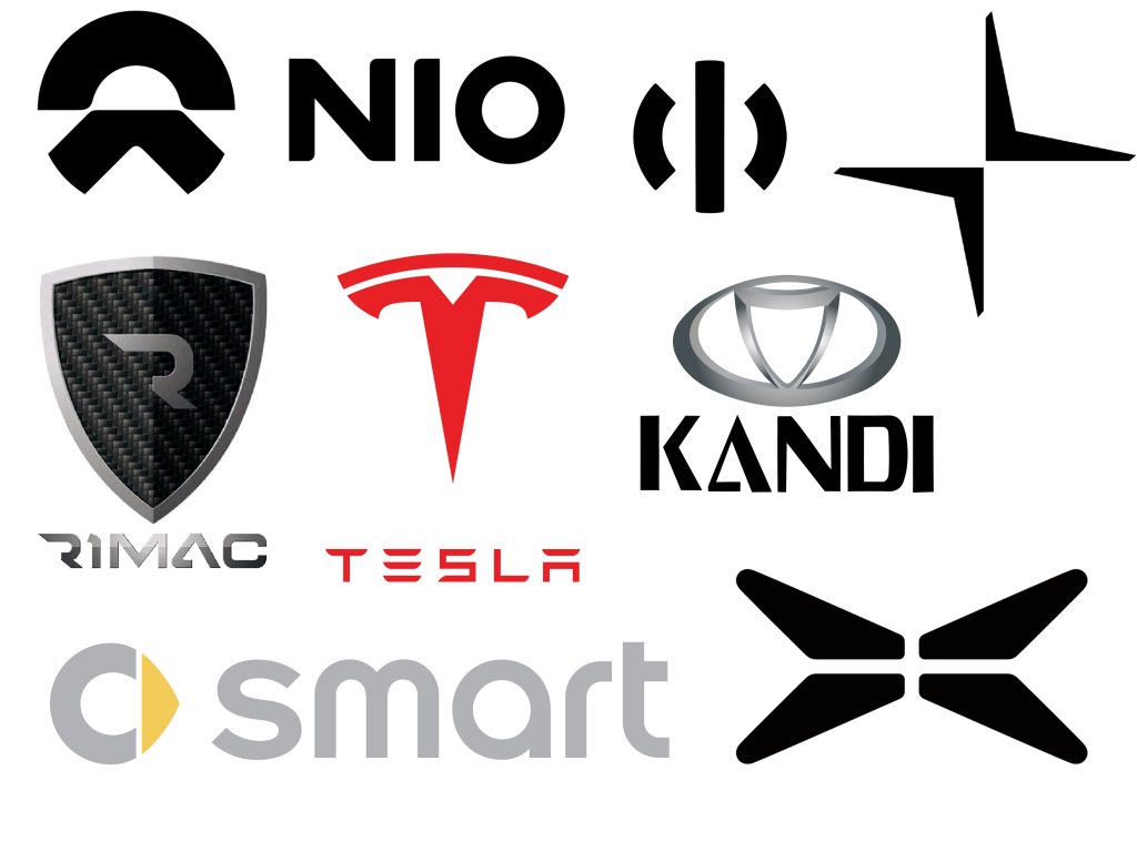 electric car brand with star logo