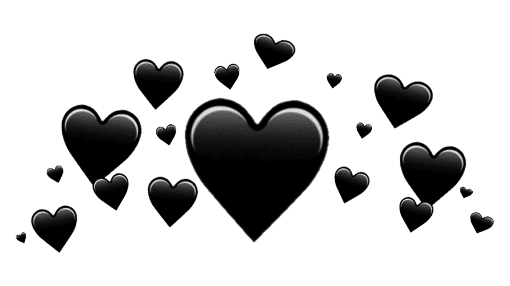 emoji black heart